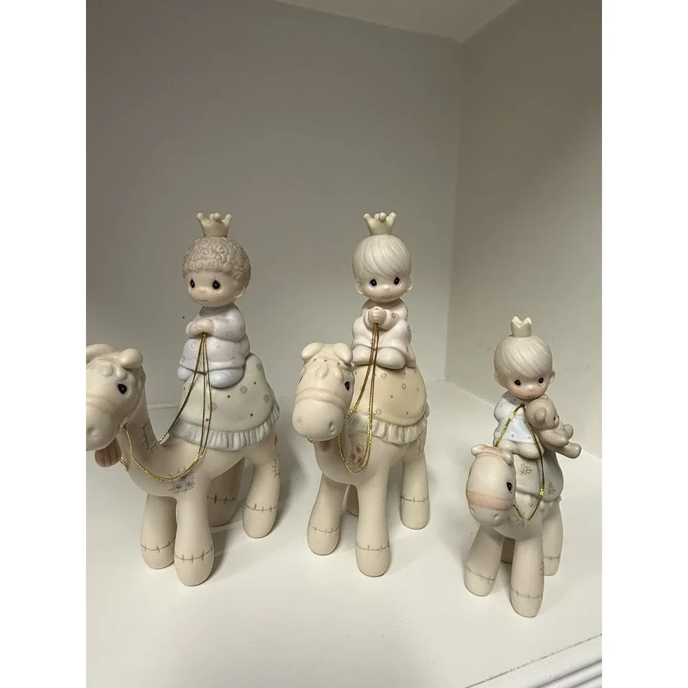 Precious Moments 1987 Nativity #108243 They Followed The Star 3pc set Camels